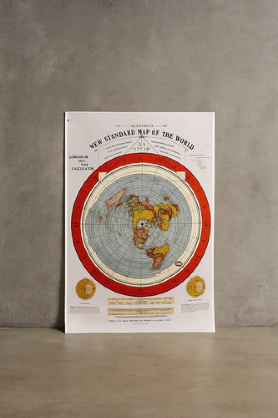 Gleason's New Standard Map of the World